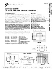 CLC111 datasheet pdf National Semiconductor