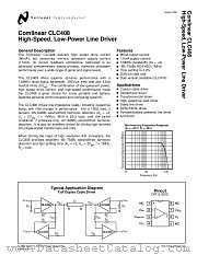 CLC408 datasheet pdf National Semiconductor