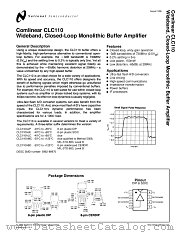CLC110 datasheet pdf National Semiconductor