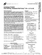CLC231 datasheet pdf National Semiconductor