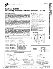 CLC400 datasheet pdf National Semiconductor