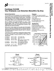 CLC409 datasheet pdf National Semiconductor