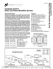 CLC414 datasheet pdf National Semiconductor