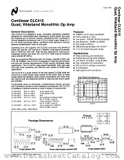 CLC415 datasheet pdf National Semiconductor