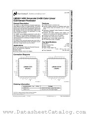 LM9801 datasheet pdf National Semiconductor