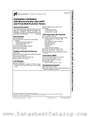 COPGG888 datasheet pdf National Semiconductor