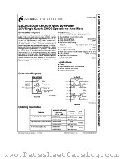 LMC6036 datasheet pdf National Semiconductor