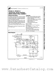 TP3064-X datasheet pdf National Semiconductor