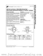 LM7301 datasheet pdf National Semiconductor