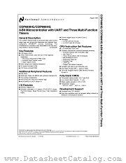 COPHG688 datasheet pdf National Semiconductor