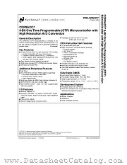 COP8ACC7 datasheet pdf National Semiconductor