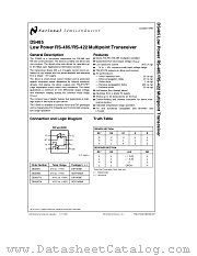 DS485 datasheet pdf National Semiconductor
