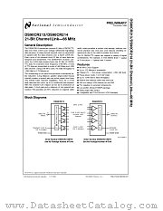 DS90CR214 datasheet pdf National Semiconductor