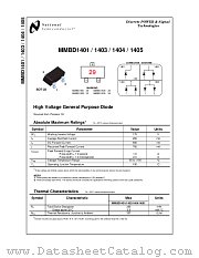 MMBD1401 datasheet pdf National Semiconductor