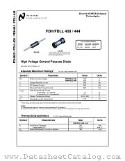 FDH444 datasheet pdf National Semiconductor
