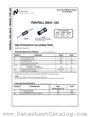 FDH333 datasheet pdf National Semiconductor