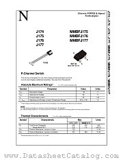 MMBFJ175 datasheet pdf National Semiconductor