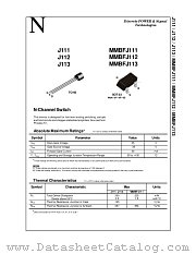 MMBFJ112 datasheet pdf National Semiconductor