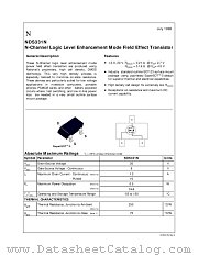 NDS331N datasheet pdf National Semiconductor