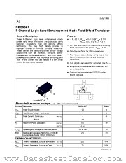 NDS332P datasheet pdf National Semiconductor