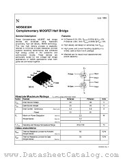 NDS8858H datasheet pdf National Semiconductor