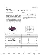 NDH834P datasheet pdf National Semiconductor