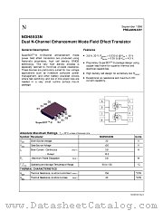 NDH8503N datasheet pdf National Semiconductor