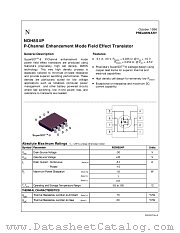 NDH854P datasheet pdf National Semiconductor