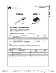 NZT6714 datasheet pdf National Semiconductor