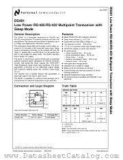 DS481 datasheet pdf National Semiconductor