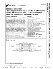 DS90CF384 datasheet pdf National Semiconductor