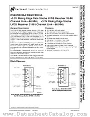 DS90CR286A datasheet pdf National Semiconductor