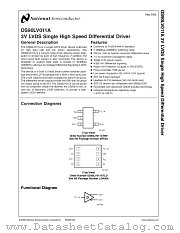 DS90LV011A datasheet pdf National Semiconductor