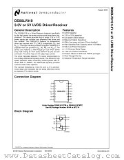 DS90LV019 datasheet pdf National Semiconductor