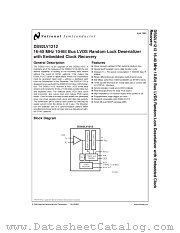 DS92LV1212 datasheet pdf National Semiconductor