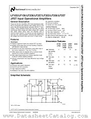 LF256 datasheet pdf National Semiconductor