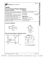 LM1085 datasheet pdf National Semiconductor