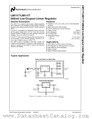 LM1117 datasheet pdf National Semiconductor