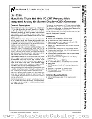 LM1253A datasheet pdf National Semiconductor