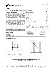 LM19 datasheet pdf National Semiconductor