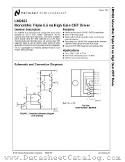 LM2465 datasheet pdf National Semiconductor