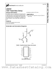 LM2481 datasheet pdf National Semiconductor