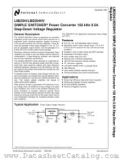 LM2594HV datasheet pdf National Semiconductor