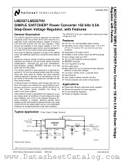 LM2597HV datasheet pdf National Semiconductor