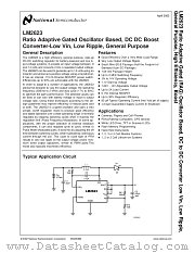 LM2623 datasheet pdf National Semiconductor