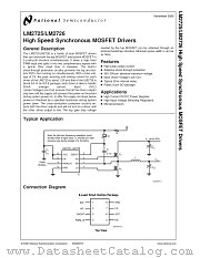 LM2725 datasheet pdf National Semiconductor