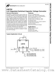 LM2760 datasheet pdf National Semiconductor