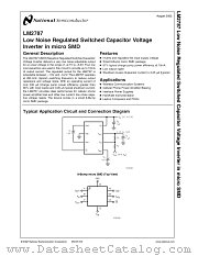 LM2787 datasheet pdf National Semiconductor