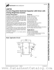 LM2792 datasheet pdf National Semiconductor