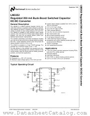 LM3352 datasheet pdf National Semiconductor